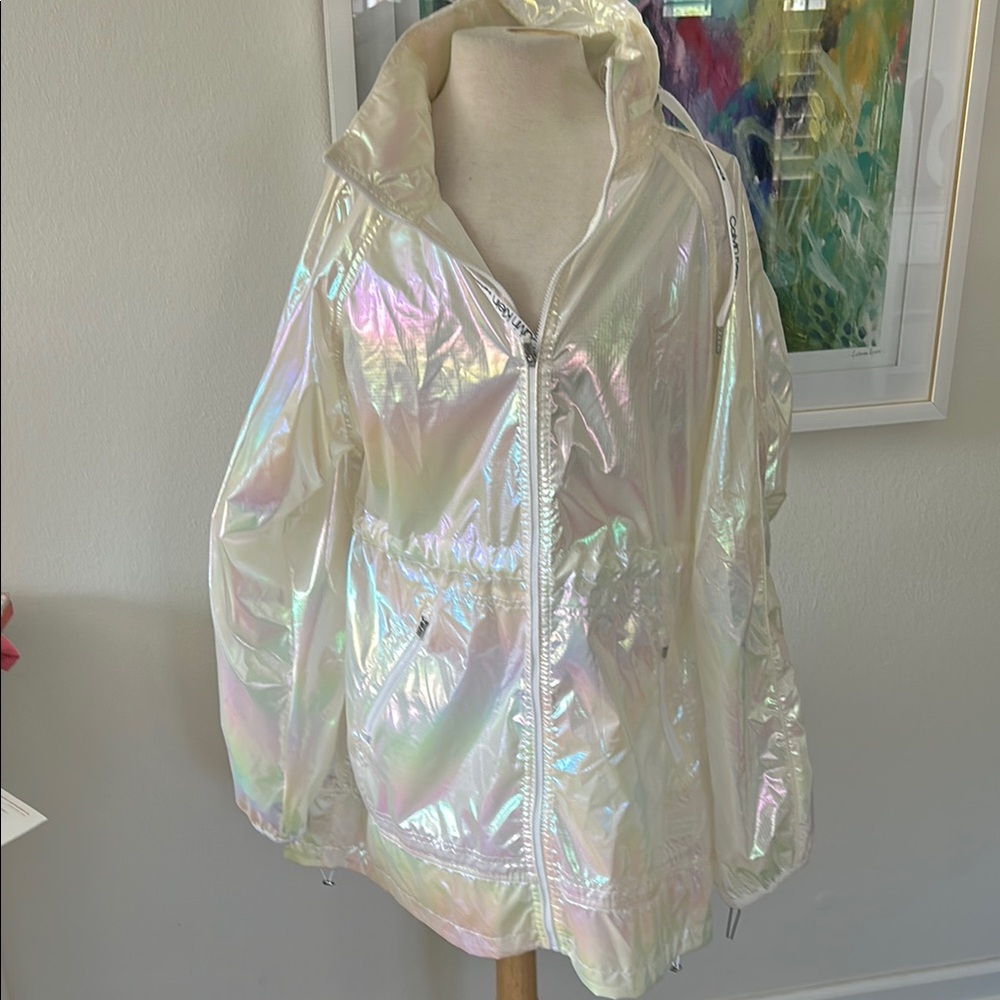Calvin Klein iridescent all weather coat. Size XL